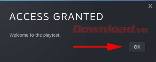 <p>4. Bạn đã được cấp quyền tải và chơi Gangstar New York bản thử nghiệm. Click <strong>Ok</strong>.</p>
