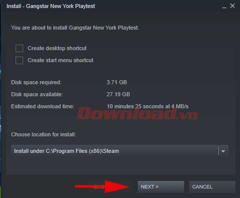 <p>6. Click <strong>Next</strong> ở cửa sổ hiện ra.</p>