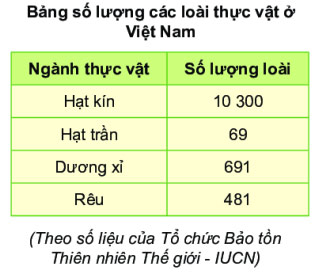 Đa dạng thực vật