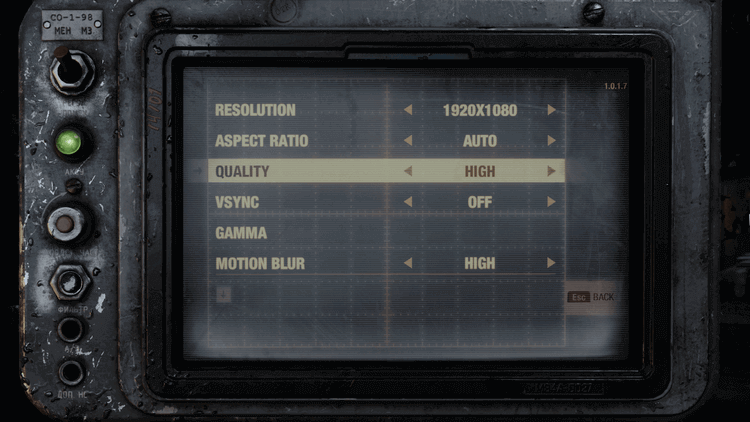 Cài đặt đồ họa game Metro Exodus