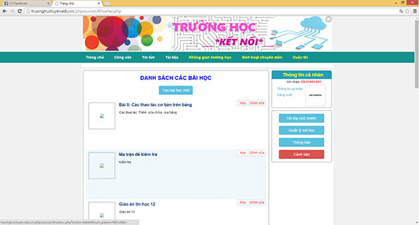 Tạo bài học mới