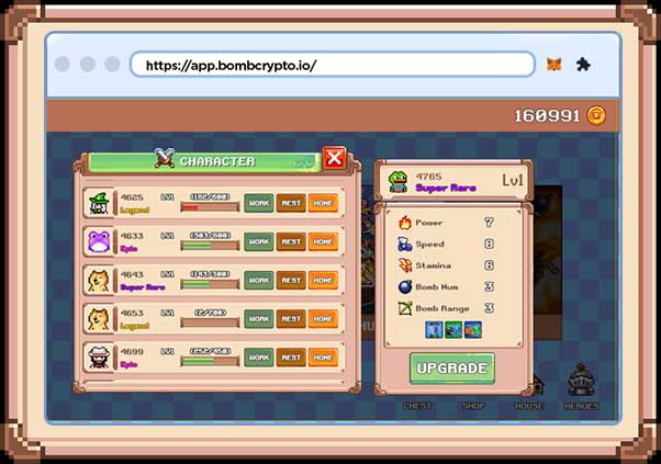 Mua nhà trong Bomb Crypto