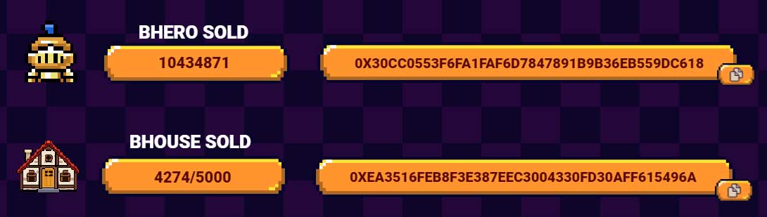 Thông tin NFT trong game BombCrypto