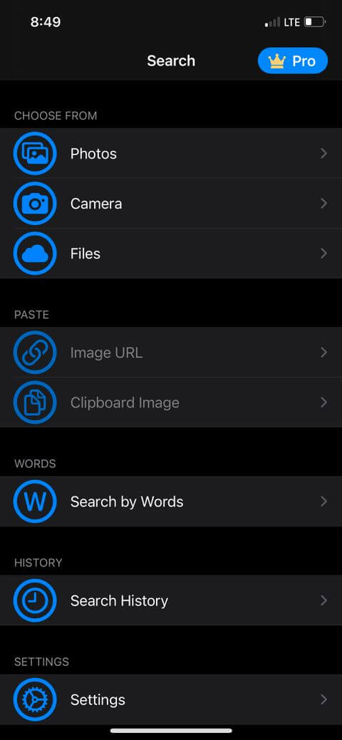 Reverse Image Search App