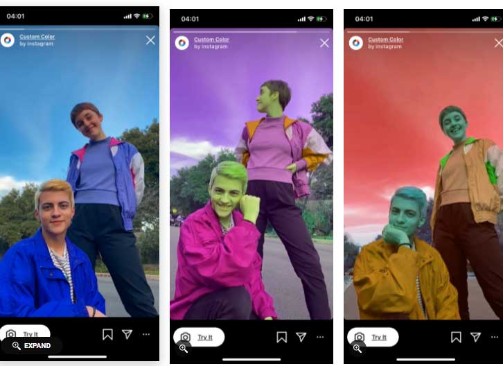 Custom Color của @instagram