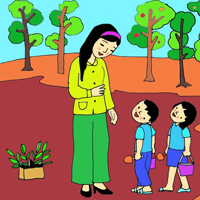 Viết 4 - 5 câu về tình cảm của em khi được tham gia một ngày hội ở trường