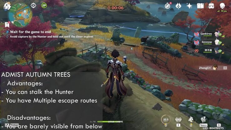 Một trong vị trí ẩn không cần ngụy trang tốt nhất ở Windtrace Genhsin Impact là trên mái nhà