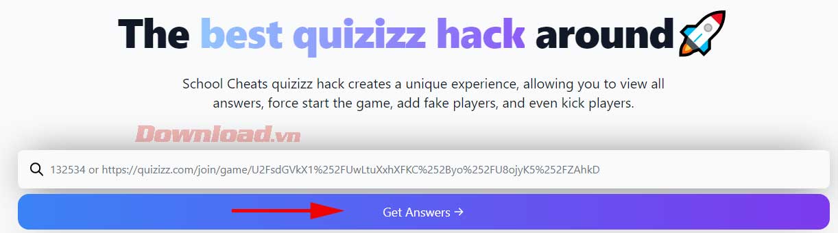 Nhận đáp án từ School Cheats