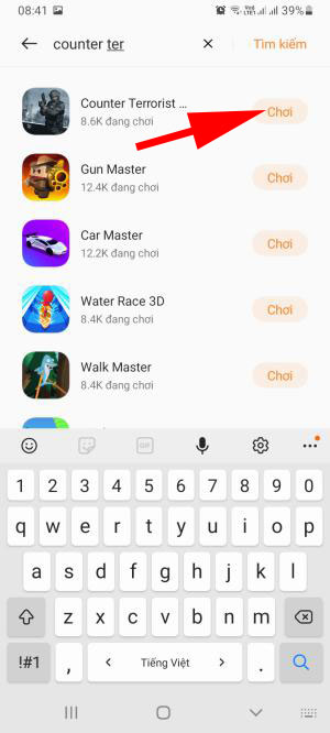 <p><strong>Bước 2:</strong> Chọn game muốn chơi và nhấn <strong>Chơi</strong>.</p>