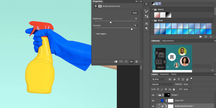 Chỉnh độ sáng và tương phản