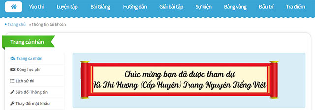 Trang cá nhân
