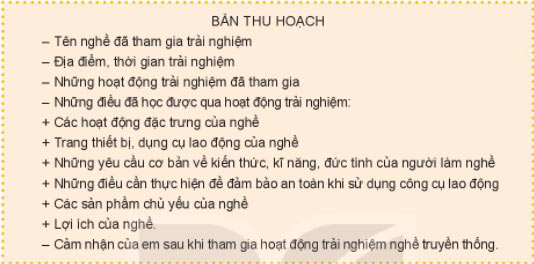 Bản thu hoạch