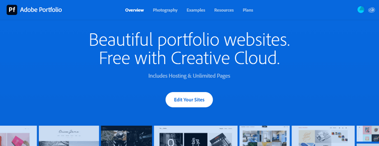 Web portfolio Adobe Portfolio