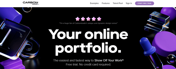 Web portfolio Carbonmade