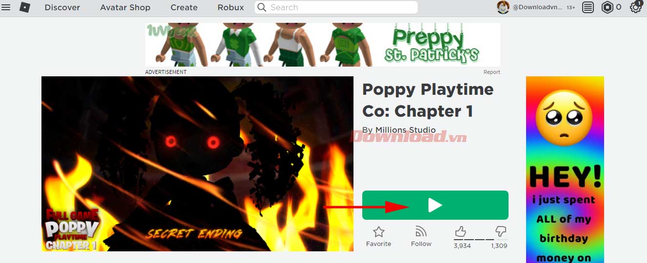 <p>6. Nhấn nút bấm màu xanh lá.</p>