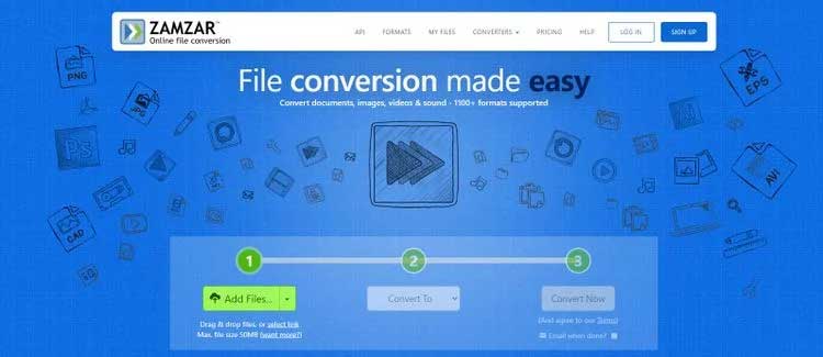 Zamzar Online File Conversion