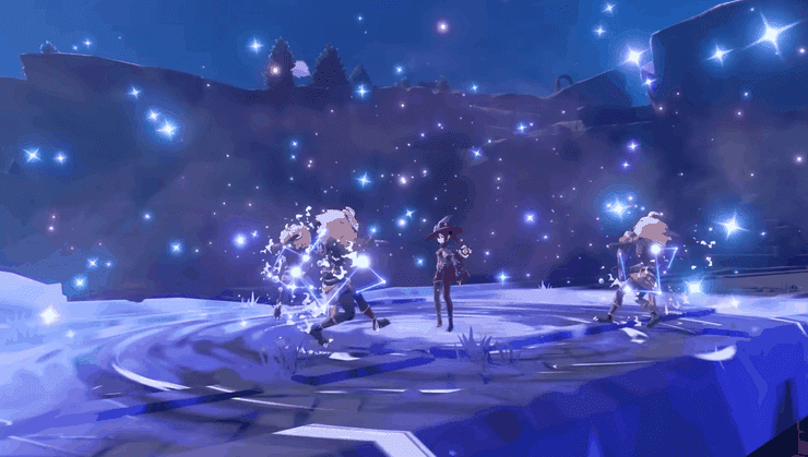 Vụ nổ nguyên tố của Mona tạo một chiến trường ẩm ướt