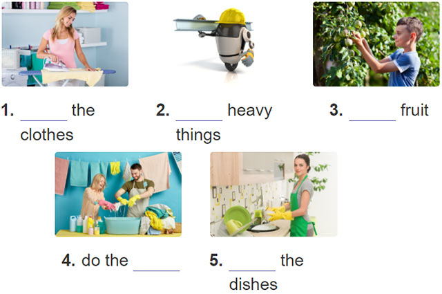 Write the correct words to complete the phrases