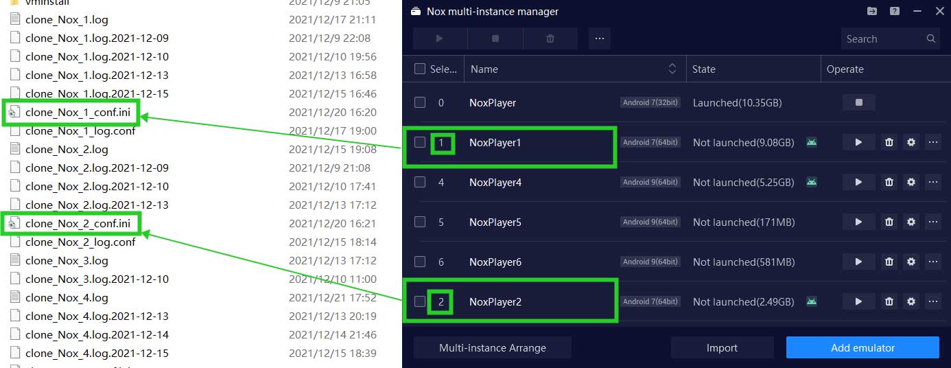 File cấu hình Nox