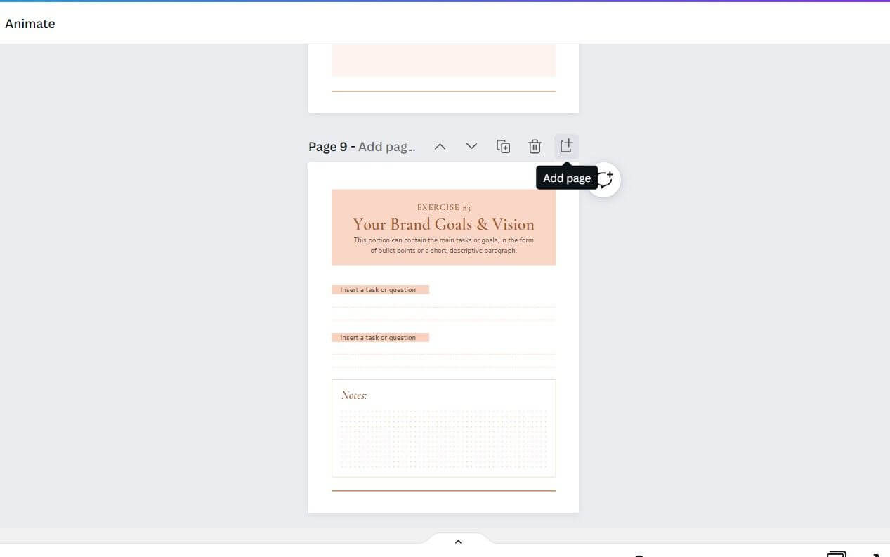 Thêm trang cho ebook trên Canva