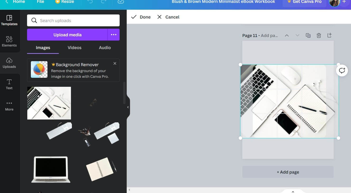 Thêm trang vào Canva