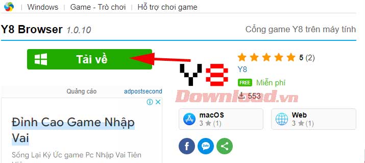 Tải Y8 Browser