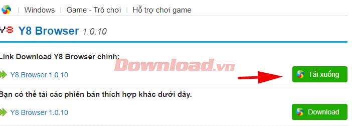 Tải xuống Y8 Browser