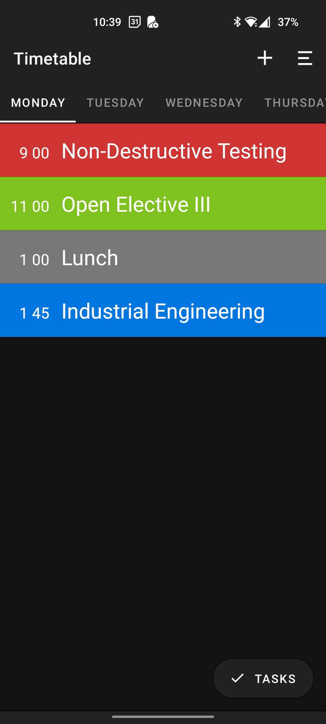 Class Timetable