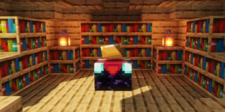 Khối Minecraft bàn bùa phép