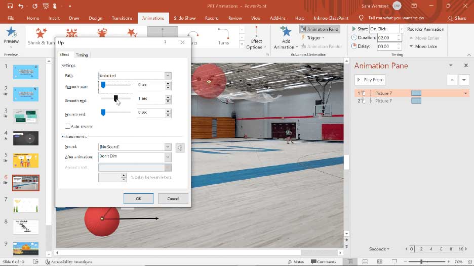 Chỉnh sửa hiệu ứng như ý muốn trong PowerPoint