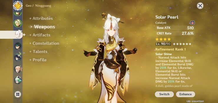 Ningguang rất cần có Nhật Nguyệt Hạp