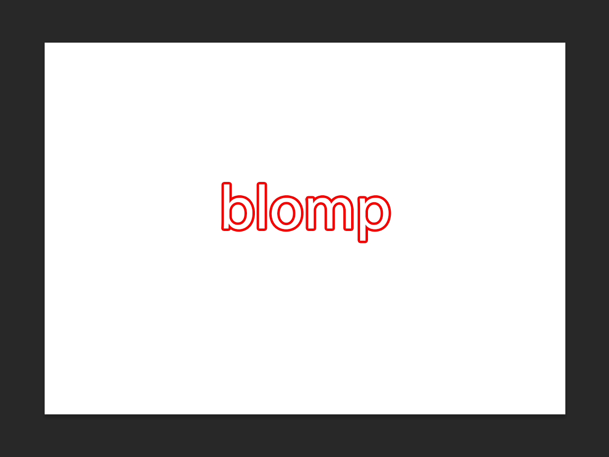 Tạo đường viền text trong Photoshop