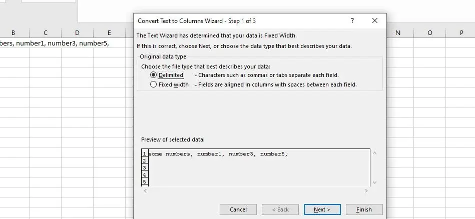 Hướng dẫn chuyển từ text sang cột