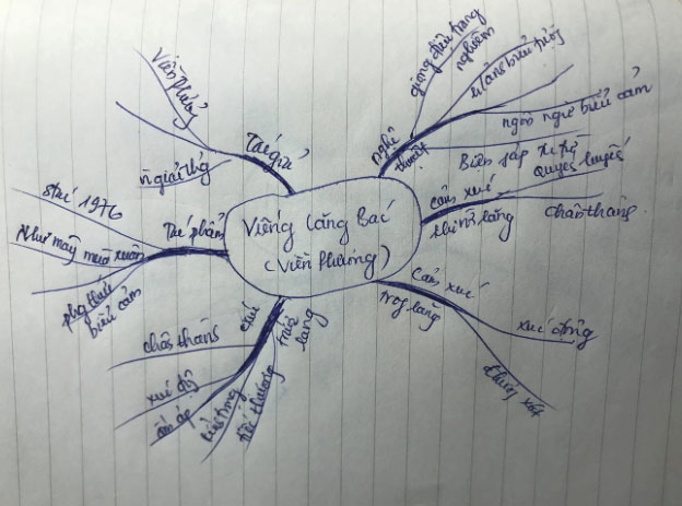 Sơ đồ tư duy Viếng lăng Bác (Bản vẽ học sinh)