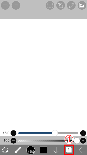 Bật layer trên ibisPaint