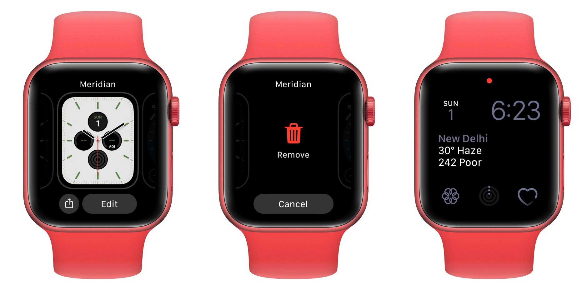 Xóa mặt đồng hồ Apple Watch không dùng đến