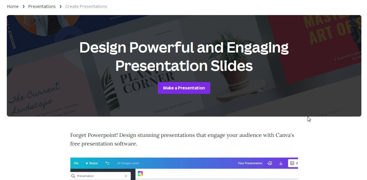 Canva Presentation Maker
