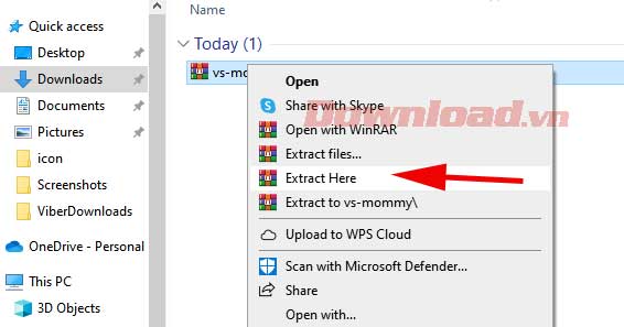 Giải nén tập tin