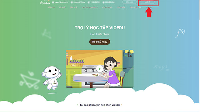 Đăng ký tài khoản VioEdu