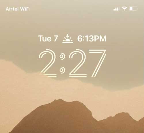 Ảnh trên màn hình khóa của iPhone