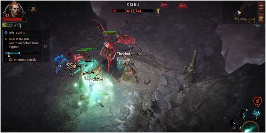 Giết quái vật trong Diablo Immortal