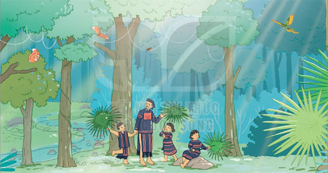 Cánh rừng trong nắng