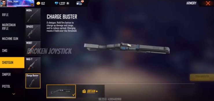 Người chơi Lửa Chùa có thể nạp đạn cho súng này bằng cách giữ nút bắn