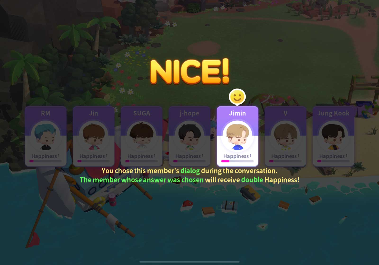 Lựa chọn nhân vật bạn yêu thích