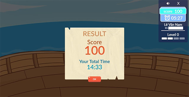 Kết thúc bài thi