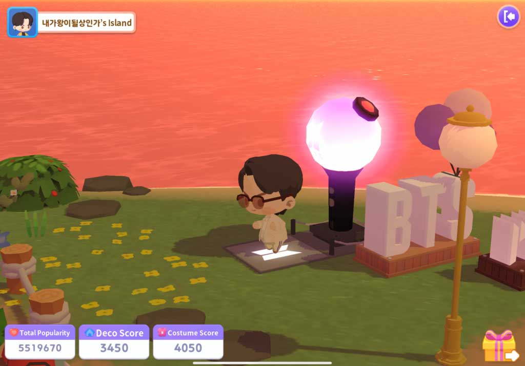 Jungkook trong BTS Island