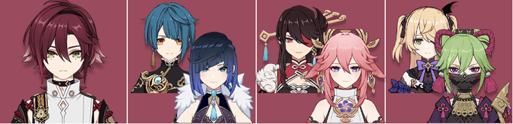 Đội hình dành cho Heizou Genshin Impact