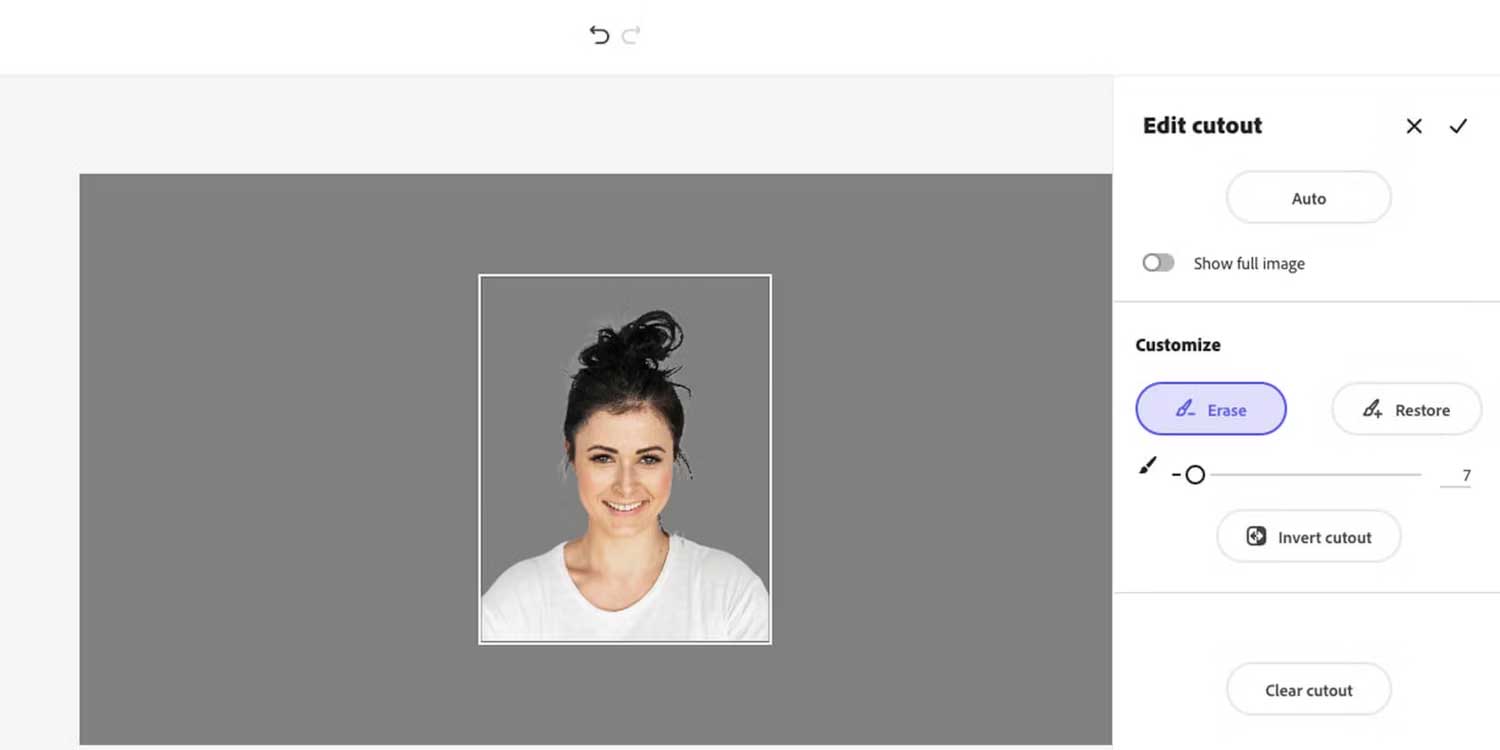 Làm nền ảnh trong suốt bằng Adobe Express