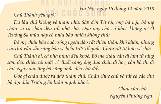 Đọc bức thư 