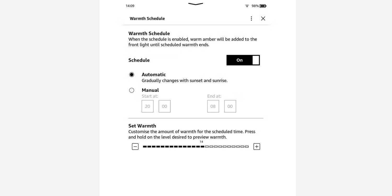 Lập lịch Warm Light